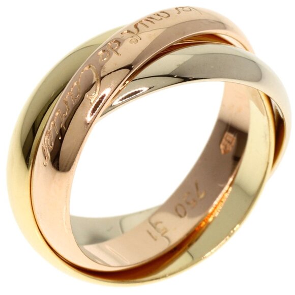 CARTIER 18k Yellow Gold Trinity Ring #51 - Picture 2 of 8
